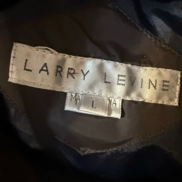 Larry Levine Dark Brown Hooded Puffer Coat - Picture 2 of 8